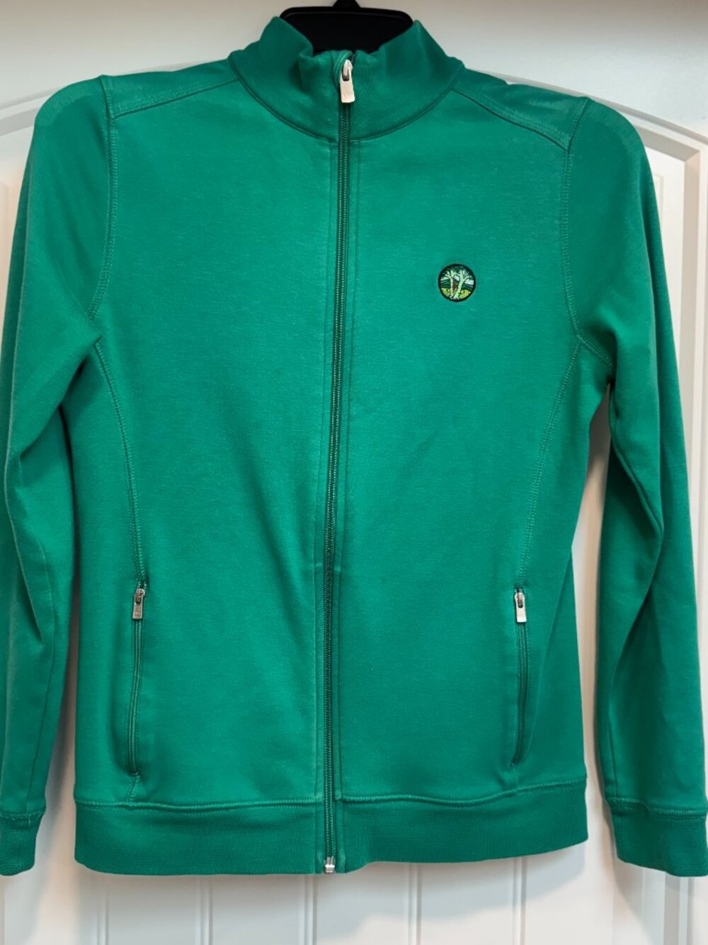 Peter Millar Katy Performance Full-Zip Jacket Women's S Green Golf Quiet Luxury